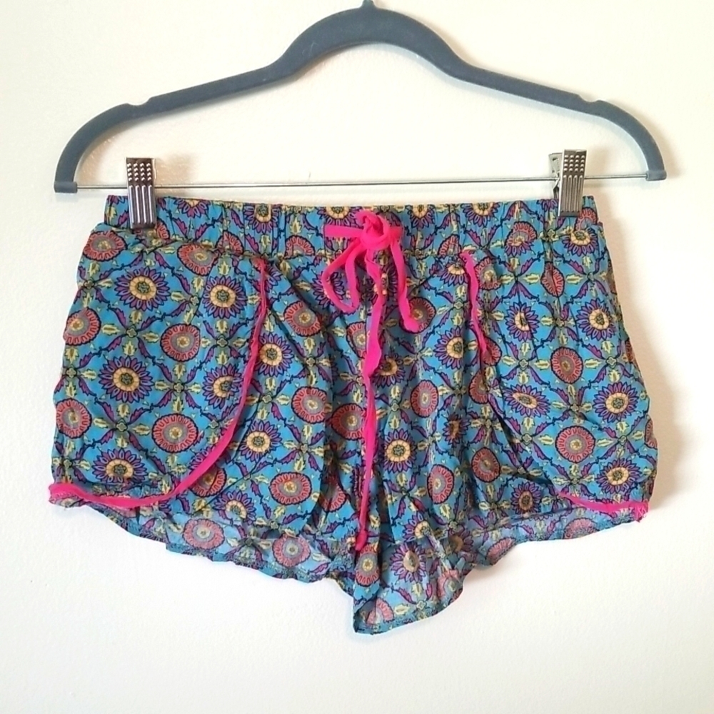 American Rag Floral Drawstring Shorts XSmall EUC